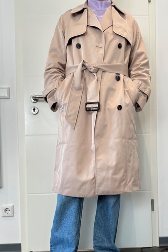 Beiger trenchcoat mantel - h&m,