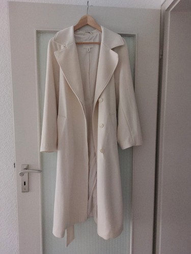 Cremefarbener trenchcoat - cremefarbener, in